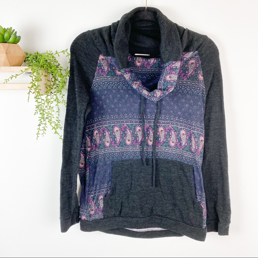 12pm by mon ami paisley gray and purple medium